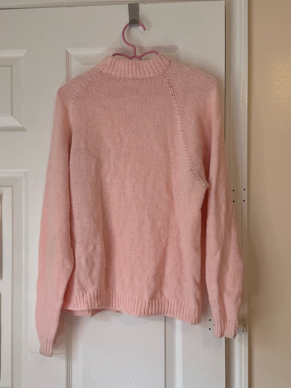 Classic Pink Knit Women's Sweater